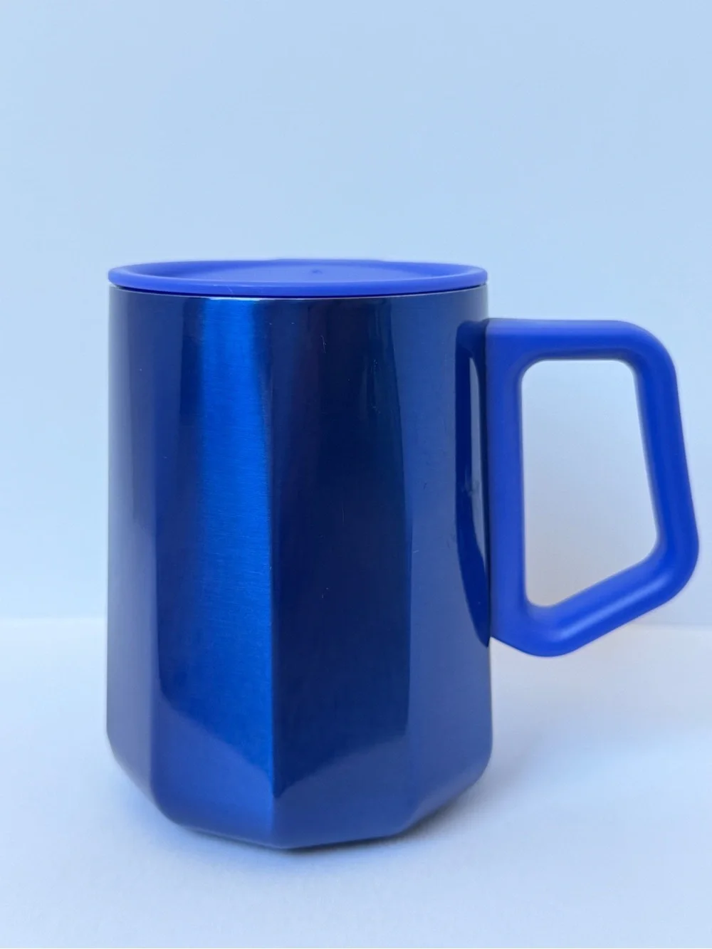 Starbucks Metallic Royal Blue Travel Mug with Matching Blue Lid